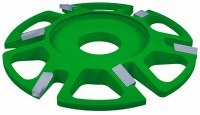 transparent disc green